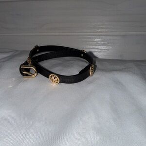 Tory Burch double wrap, leather wristlet strap NBNT